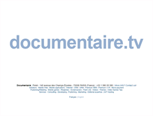 Tablet Screenshot of documentaire.tv